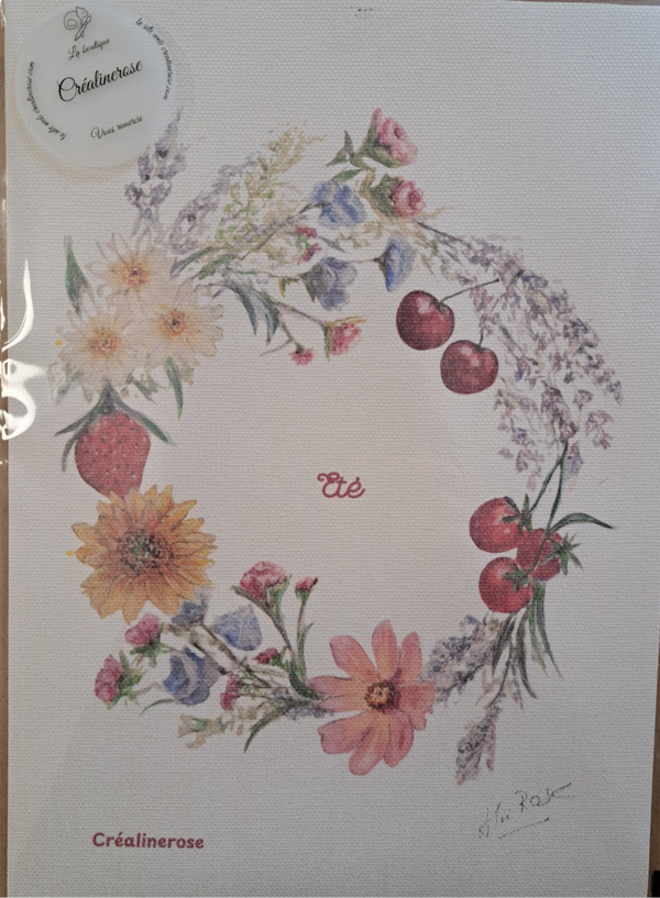 Print art impression A4  340 gr fine toile à partir de mon Aquarelle