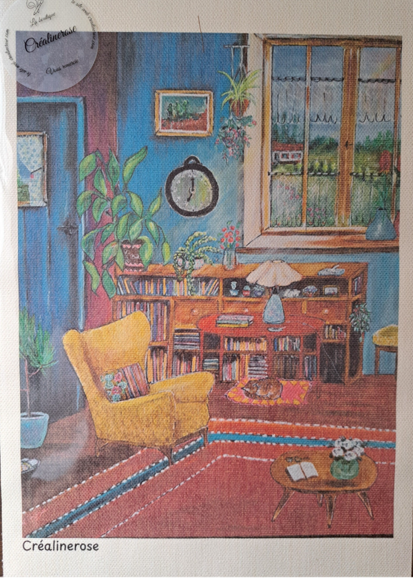 Print art Canvas (toile) impression A4 à partir de mon tableau Aquarelle
