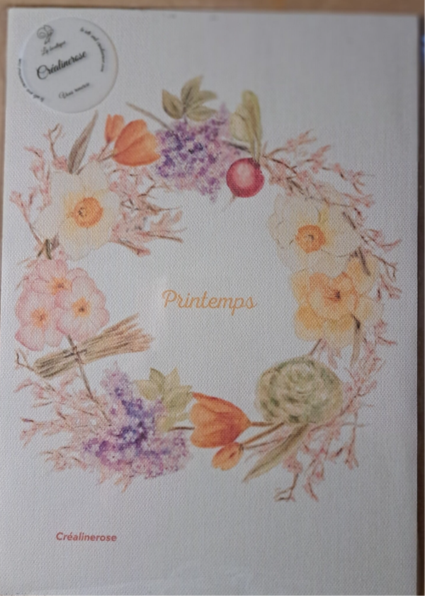 Print art impression A4  340 gr fine toile à partir de mon Aquarelle Printemps