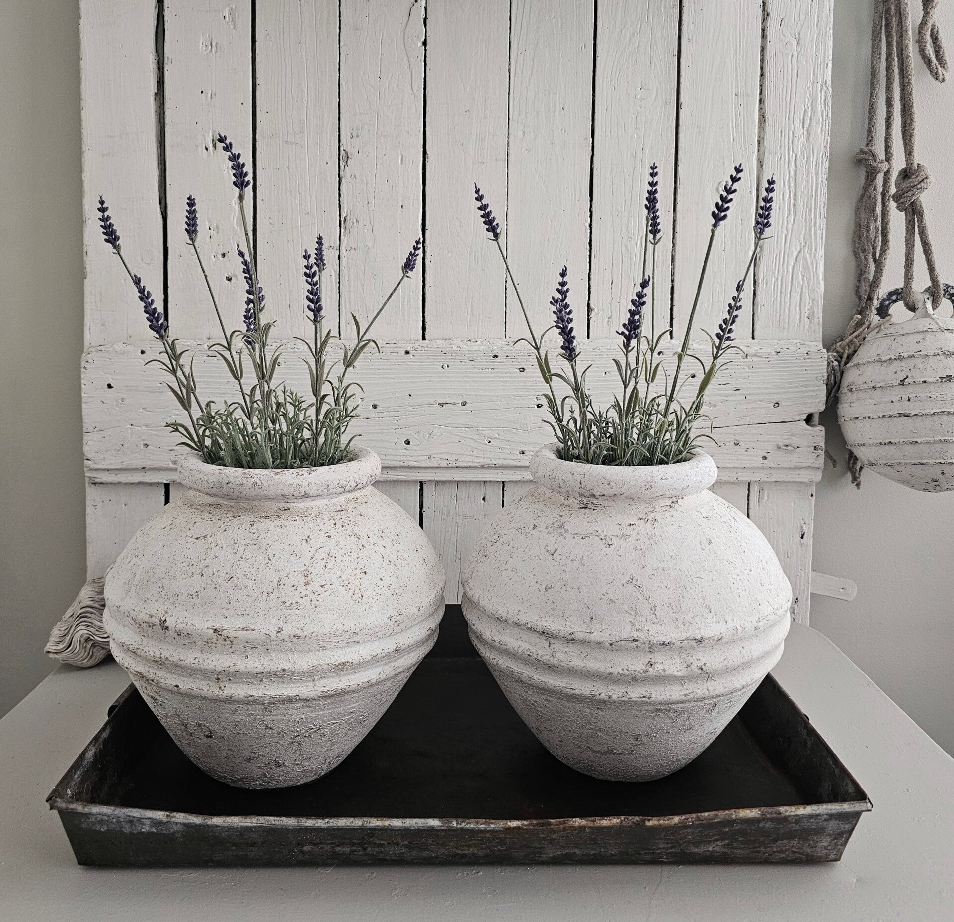 Set witte kruikpotten
