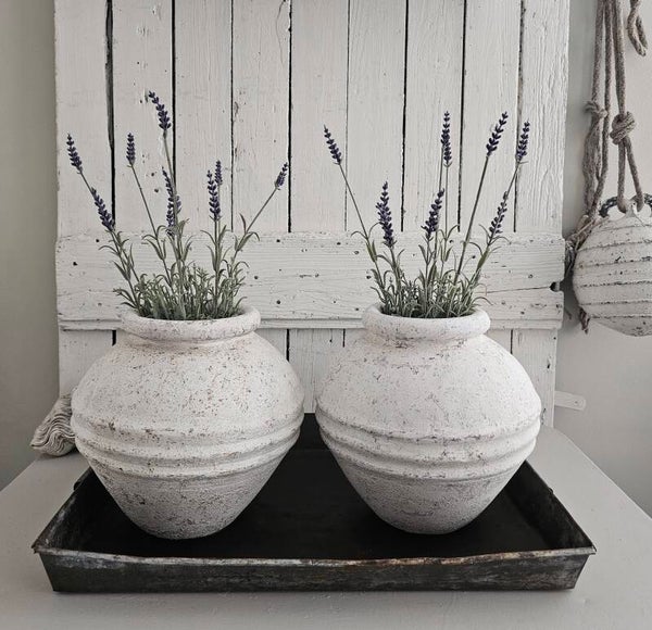 Set witte kruikpotten