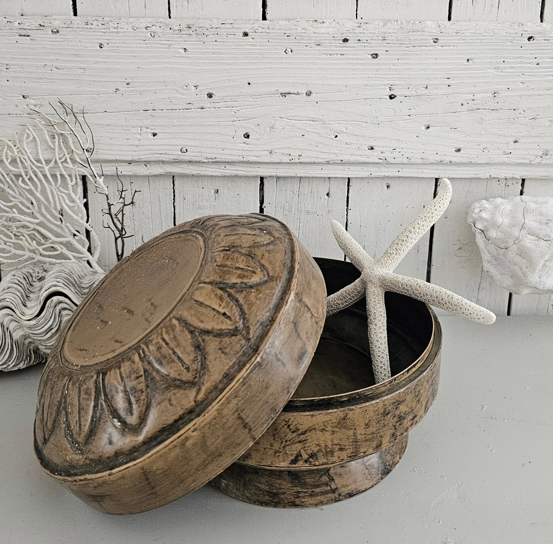 Leuke brocante replica van een oude Franse koekjespot