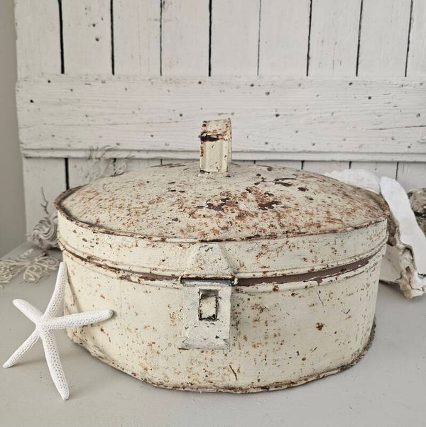 Groot oud shabby Frans taartblik