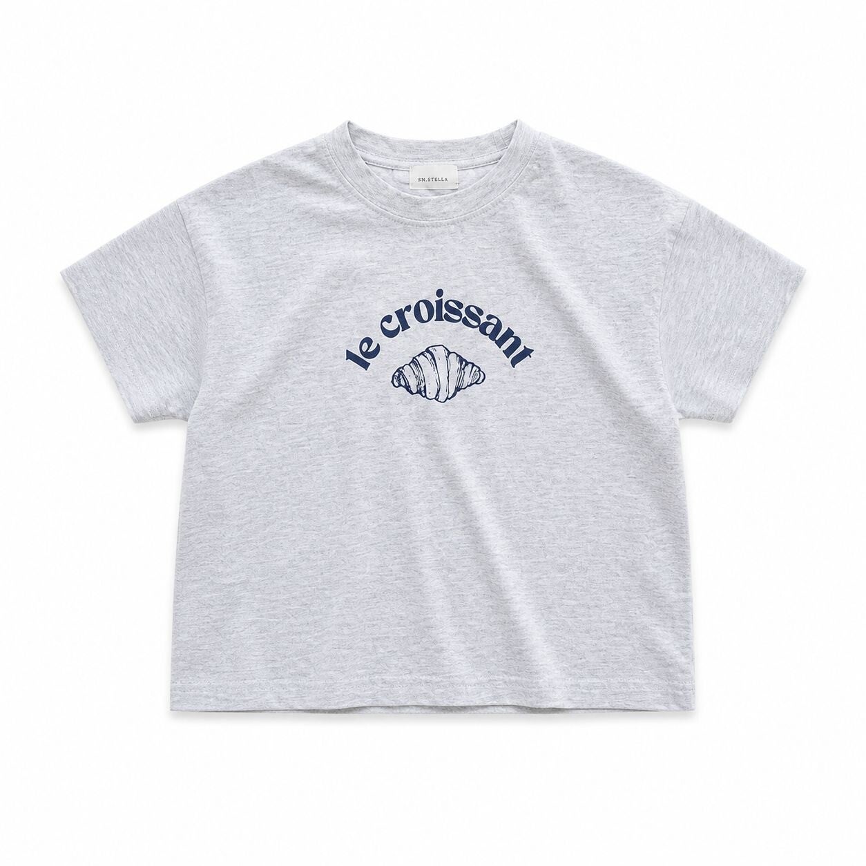 Le croissant t-shirt grijs