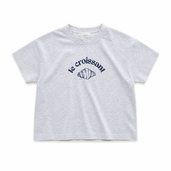 Le croissant t-shirt grijs