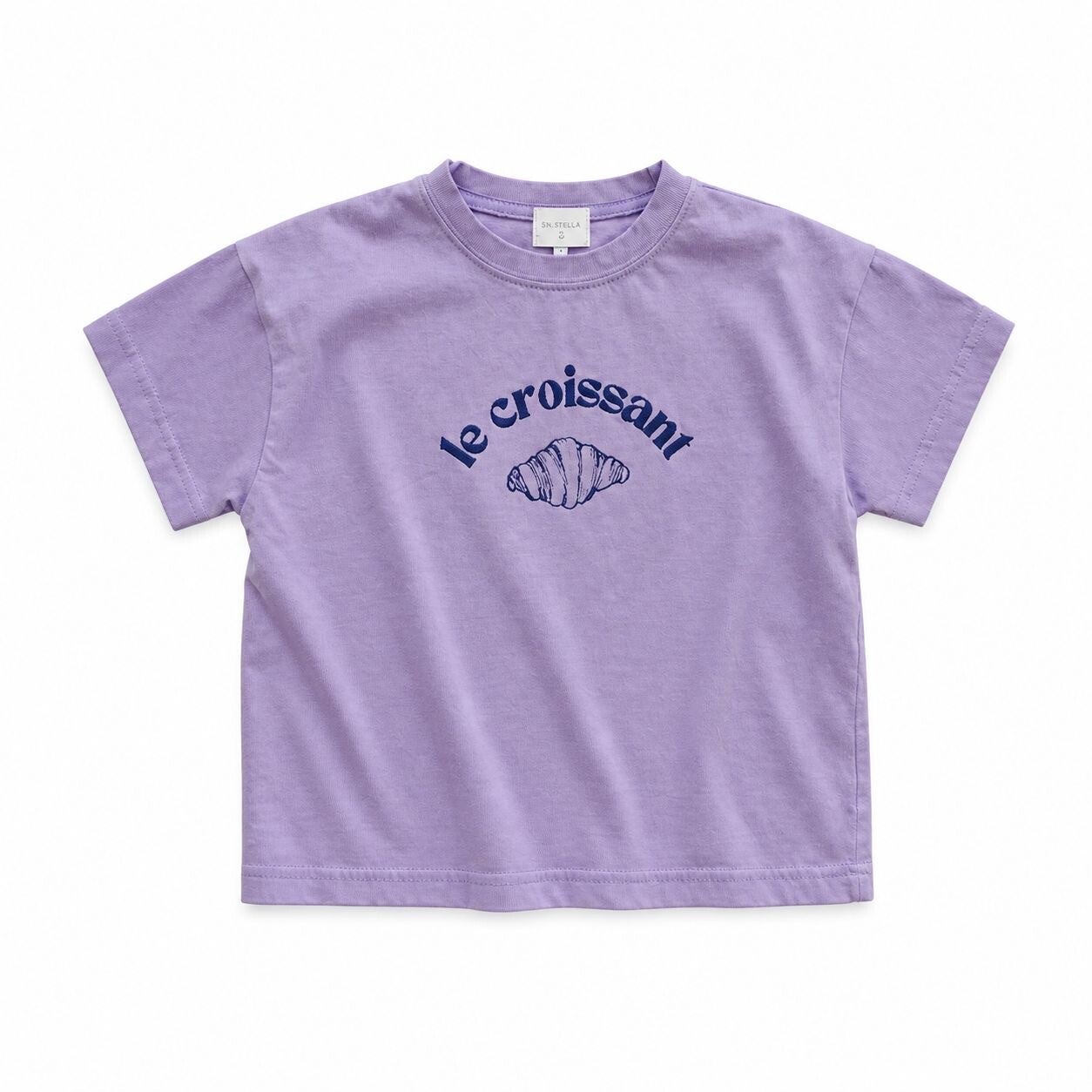 Le croissant t-shirt paars