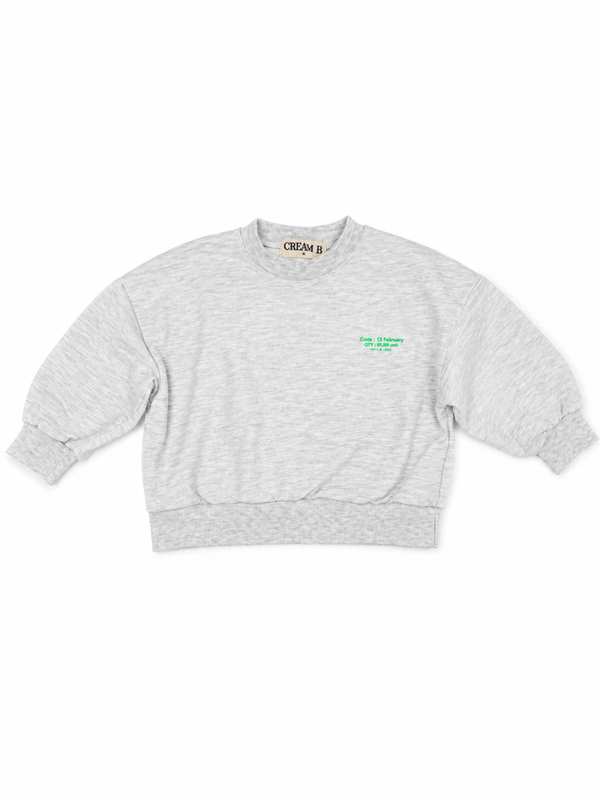 Oversized sweater grijs