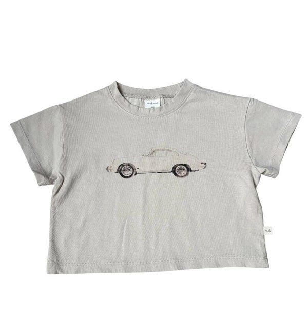 Vintage auto T-shirt beige
