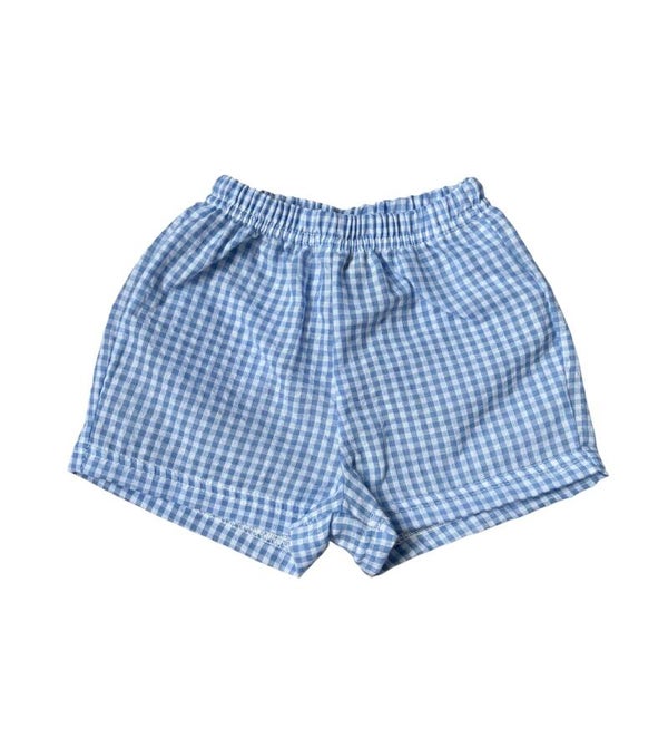 Geruit shortje blauw/wit
