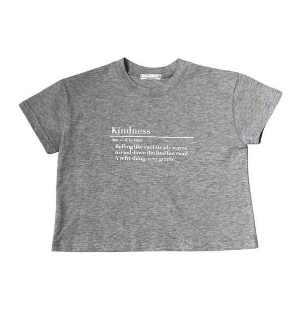 Kindness T-shirt grijs