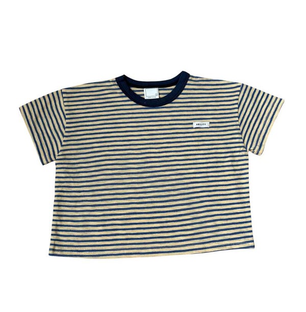 Blauw Gestreept T-shirt "Ability"