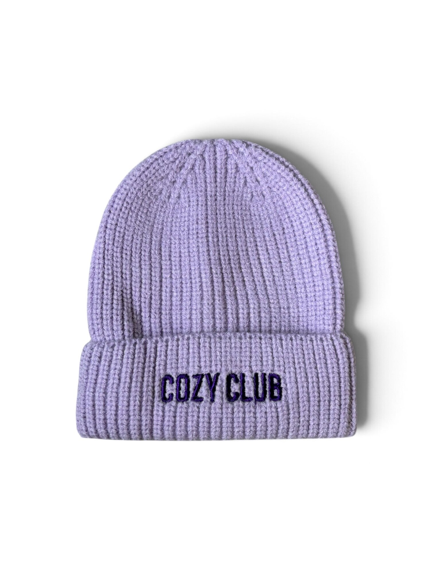 Beanie lila ‘COZY CLUB’