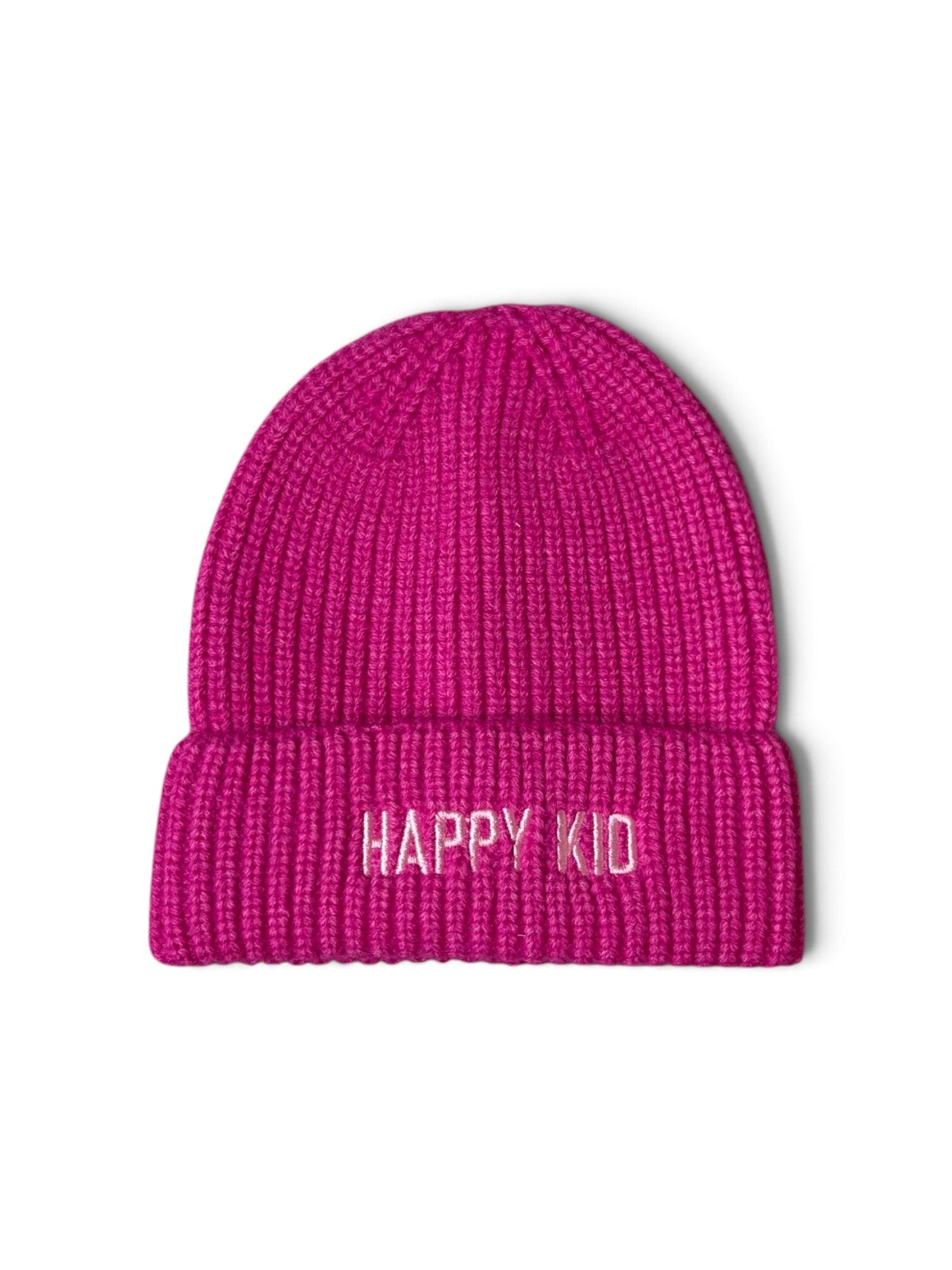Beanie roze ‘HAPPY KID’