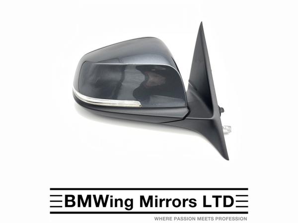 BMW 3 F30 F31 O/S RIGHT DRIVER SIDE WING MIRROR 6 PIN / SE SPORT LUXURY / MINERAL GREY