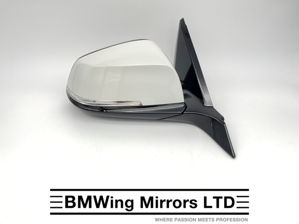BMW 1 2 F21 F22 F23 RIGHT DRIVER SIDE DOOR WING MIRROR 6 PIN / M-SPORT / ALPINE WHITE A300