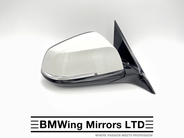 BMW 3 SERIES F30 F31 O/S RIGHT DRIVER SIDE WING MIRROR / 6 PIN / M-SPORT / ALPINE WHITE
