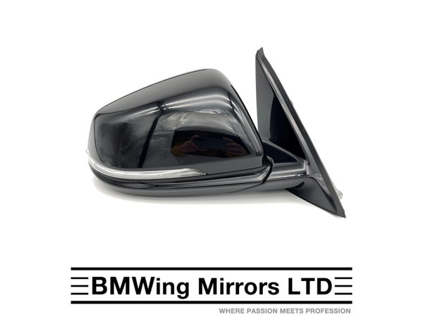 BMW X1 F48 O/S RIGHT DRIVER SIDE WING MIRROR GENUINE / 6 PIN / M-SPORT / SAPPHIRE BLACK
