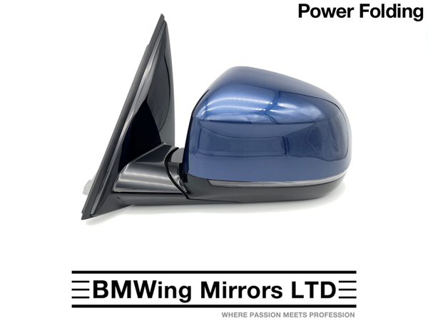 BMW X3 G01 G08 LEFT PASSENGER WING MIRROR 5 PIN POWER FOLDING / M-SPORT / PHYTONIC BLUE C1M