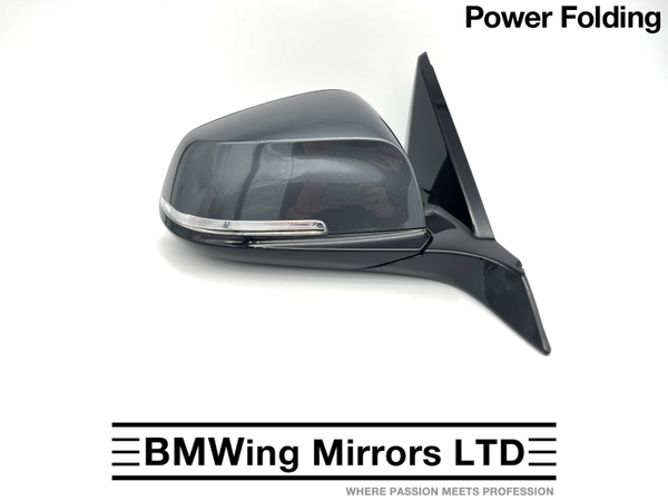 BMW 1 2 F21 F22 F23 F87 M2 RIGHT DRIVER WING MIRROR / 5 PIN POWER FOLDING / MINERAL GREY B39