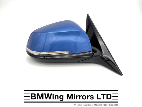 BMW 3 F34 GT GRAN TURISMO RIGHT / 5 PIN POWER FOLDING / BLUE