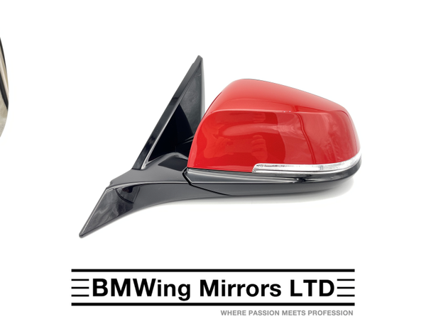 BMW 1 2 F21 F22 F23 LEFT PASSENGER SIDE DOOR WING MIRROR 6 PIN / M-SPORT / MELBOURNE RED A75