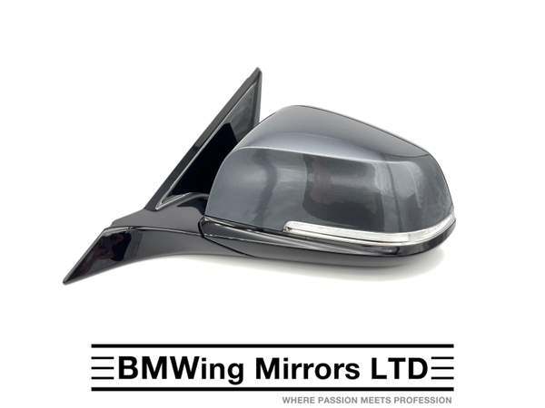 BMW 1 2 F21 F22 F23 LEFT PASSENGER SIDE DOOR WING MIRROR 6 PIN / M-SPORT / MINERAL GREY B39