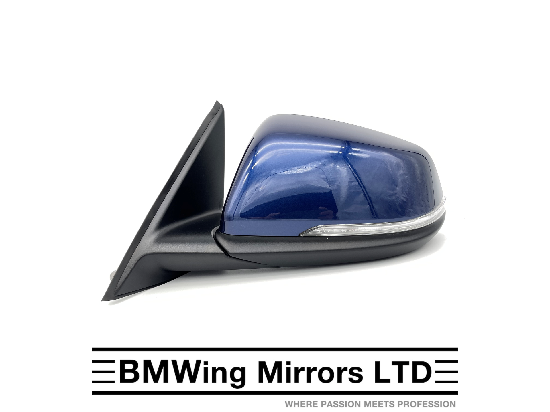 BMW X1 F48 LEFT PASSENGER SIDE WING MIRROR GENUINE / 6 PIN / xLine / BLUE