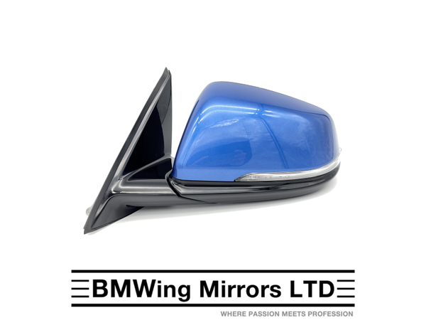 BMW X1 F48 LEFT PASSENGER SIDE WING MIRROR GENUINE / 6 PIN / M-Sport / ESTORIL BLUE