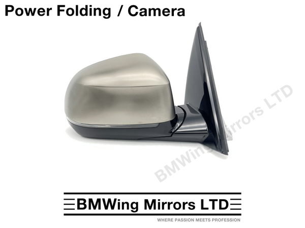 BMW X3 iX3 G01 G08 RIGHT DRIVER WING MIRROR 9 PIN POWER FOLDING + CAMERA / CERIUM GREY M40i M40d