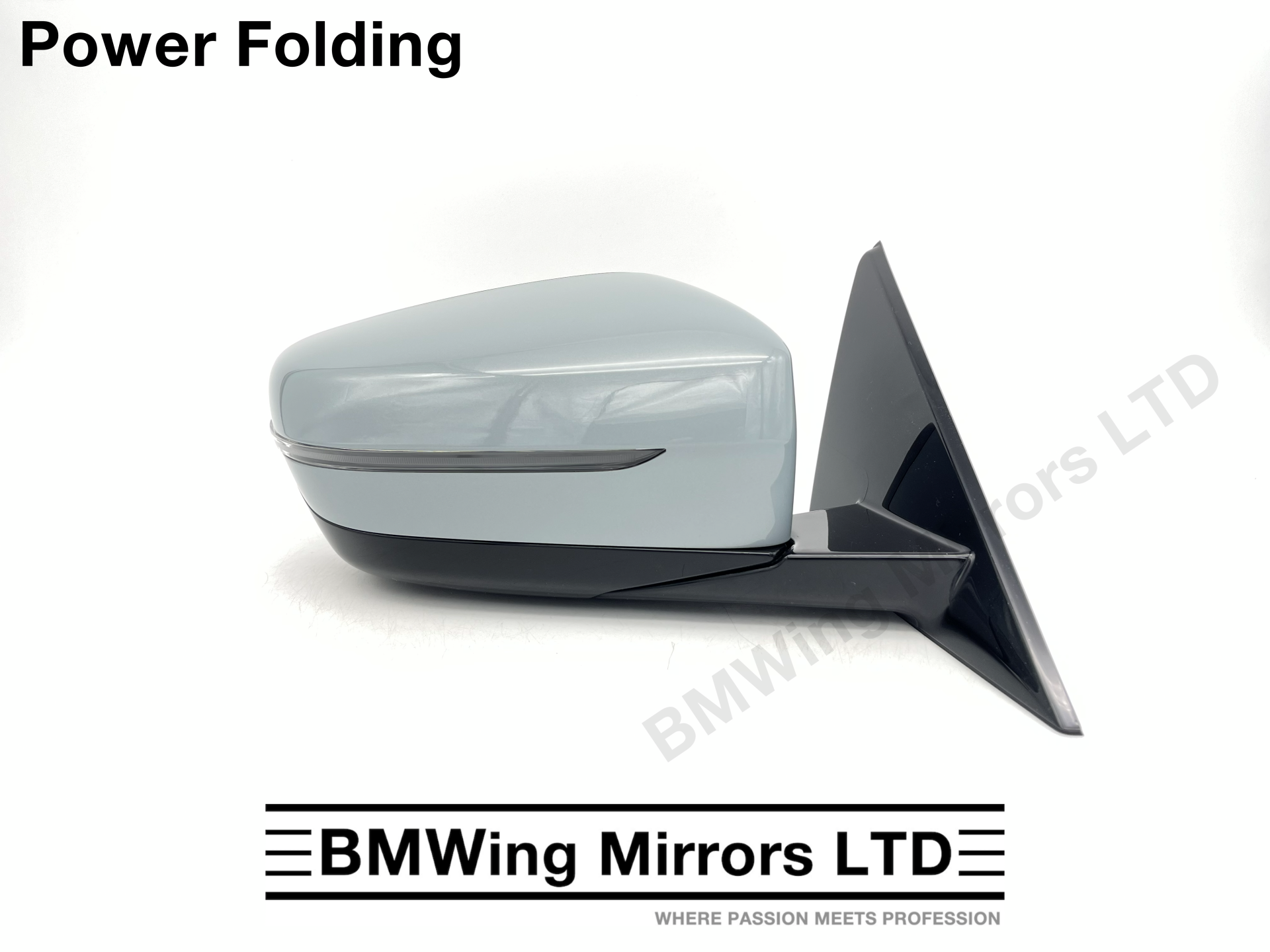 BMW 4 i4 G22 G23 G26 RIGHT DRIVER SIDE DOOR WING MIRROR POWER FOLDING 5 PIN / GREY