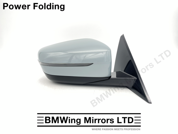 BMW 4 i4 G22 G23 G26 RIGHT DRIVER SIDE DOOR WING MIRROR POWER FOLDING 5 PIN / GREY