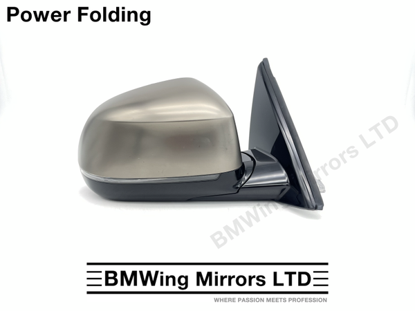 BMW X4 G02 O/S RIGHT DRIVER SIDE WING MIRROR 5 PIN POWER FOLDING / CERIUM GREY M40i M40d