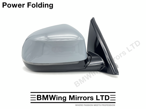 BMW X4 G02 O/S RIGHT DRIVER SIDE WING MIRROR 5 PIN POWER FOLDING / BROOKLYN GREY