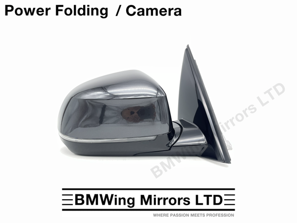 BMW X3 iX3 G01 G08 RIGHT DRIVER WING MIRROR 9 PIN POWER FOLDING + CAMERA / SOPHISTO GREY A90
