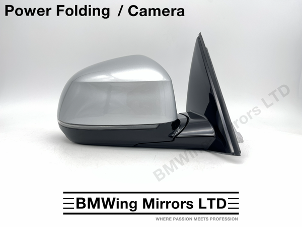 BMW X3 iX3 G01 G08 RIGHT DRIVER WING MIRROR 9 PIN POWER FOLDING + CAMERA / GLACIER SILVER A83