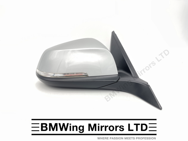 BMW 1 2 F21 F22 F23 RIGHT DRIVER SIDE DOOR WING MIRROR 6 PIN SE SPORT / SILVER