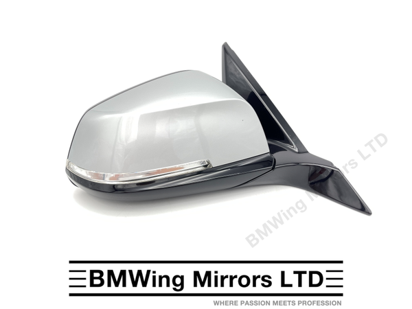 BMW 1 2 F21 F22 F23 RIGHT DRIVER SIDE DOOR WING MIRROR 6 PIN / M-SPORT / GLACIER SILVER A83