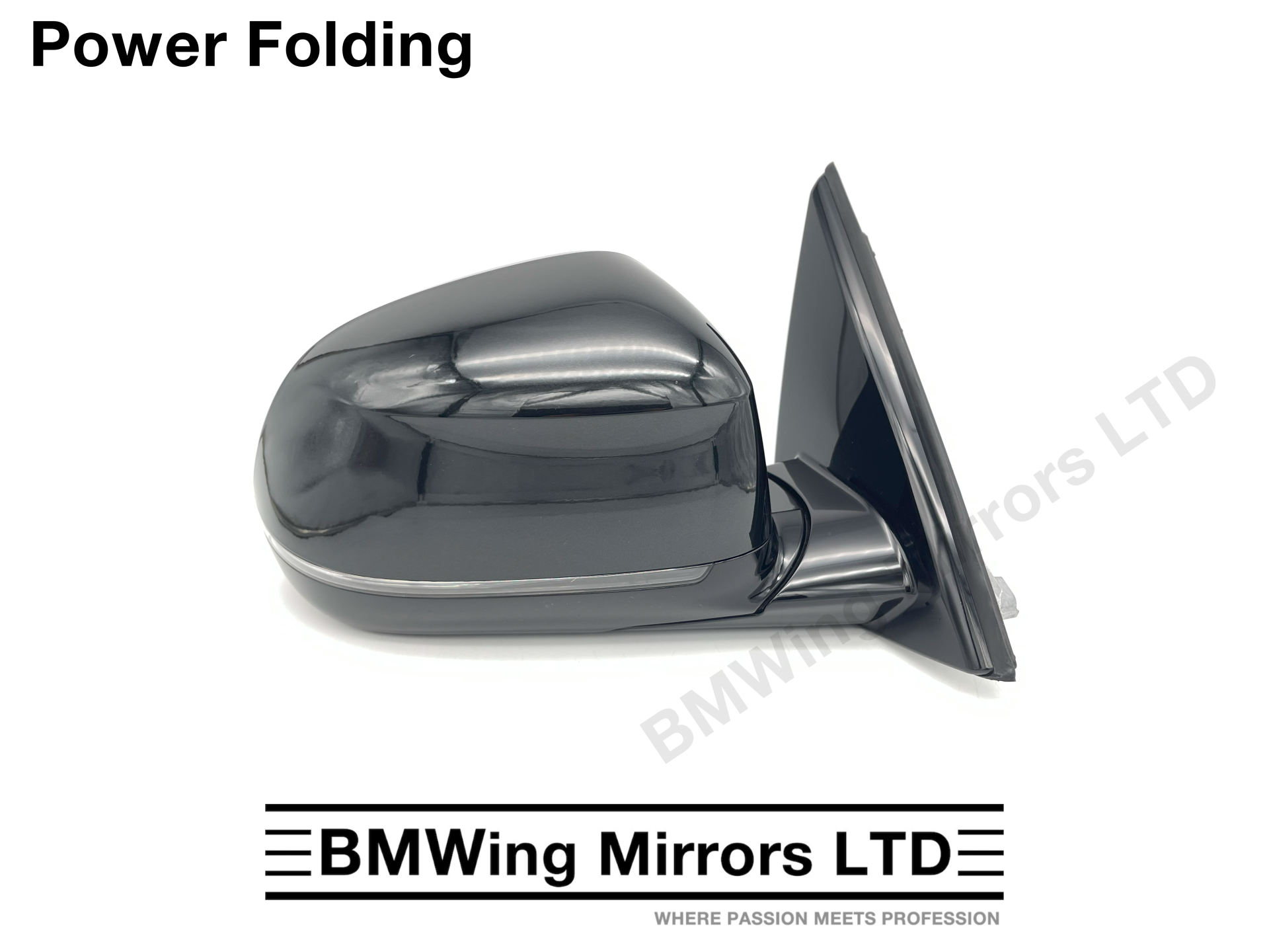 BMW X4 G02 O/S RIGHT DRIVER SIDE WING MIRROR 5 PIN POWER FOLDING - Sapphire Black