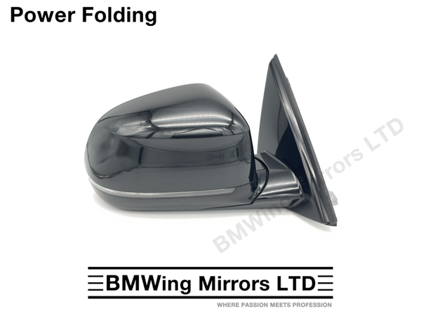 BMW X4 G02 O/S RIGHT DRIVER SIDE WING MIRROR 5 PIN POWER FOLDING - Sapphire Black