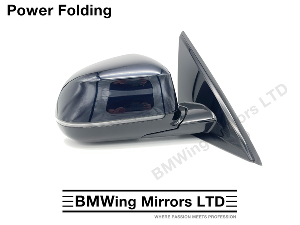 BMW X5 G05 RIGHT DRIVER SIDE WING MIRROR / 5 PIN POWER FOLDING / CARBON BLACK