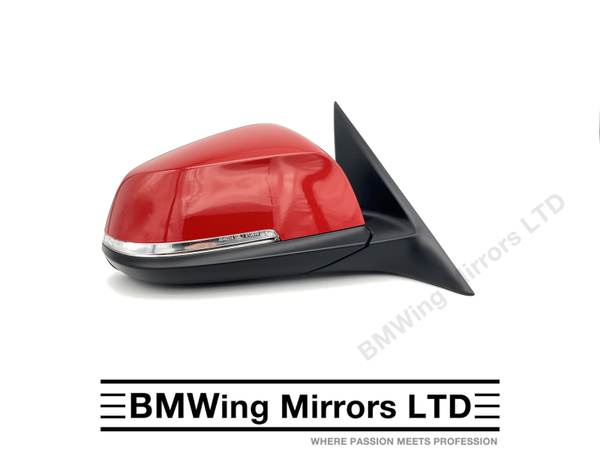 BMW 3 F30 F31 O/S RIGHT DRIVER SIDE WING MIRROR 6 PIN / SE SPORT LUXURY / RED