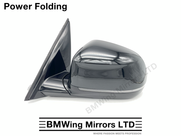 BMW X3 G01 G08 LEFT PASSENGER WING MIRROR 5 PIN POWER FOLDING / M-SPORT / SAPPHIRE BLACK 475