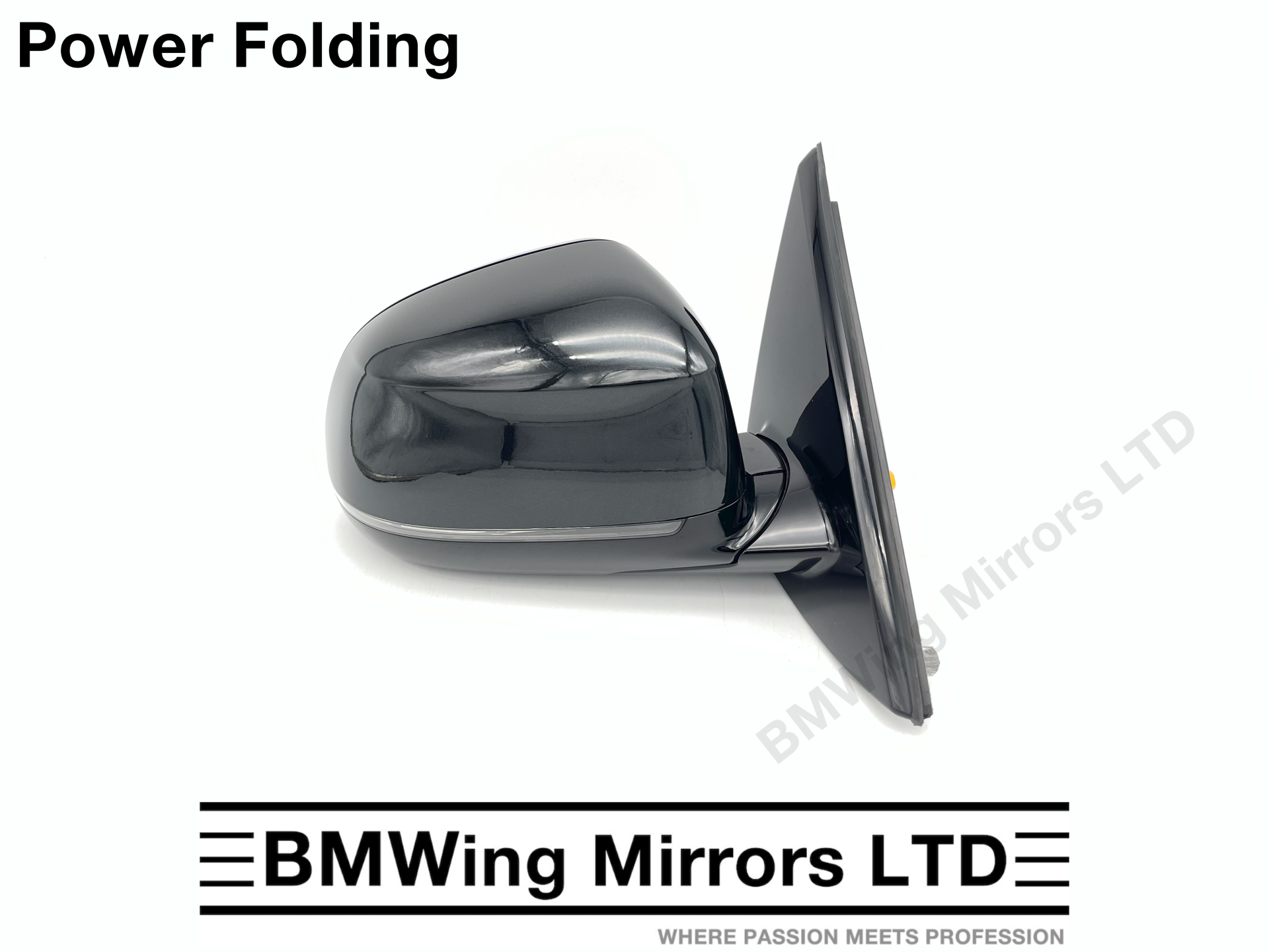 BMW X6 F16 RIGHT DRIVER SIDE WING MIRROR 5 PIN POWER FOLDING / SAPPHIRE BLACK