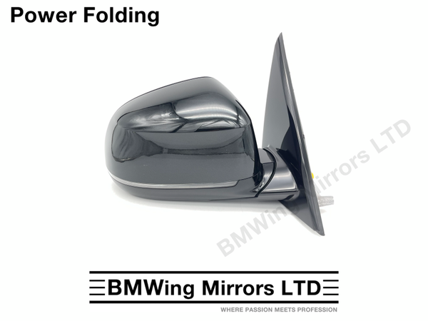 BMW X3 F25 LCI / RIGHT DRIVER SIDE WING MIRROR 5 PIN POWER FOLDING / Sapphire Black