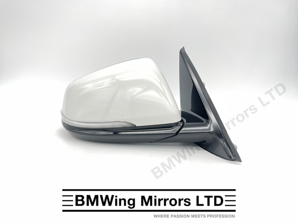 BMW X1 F48 O/S RIGHT DRIVER SIDE WING MIRROR GENUINE / 6 PIN / M-SPORT / ALPINE WHITE
