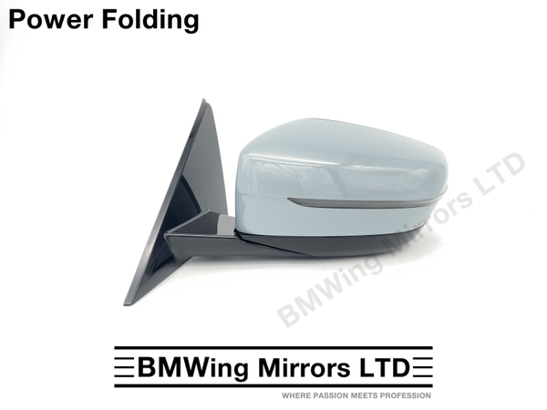 BMW 4 i4 G22 G23 G26 LEFT PASSENGER SIDE DOOR WING MIRROR 5 PIN / BROOKLYN GREY