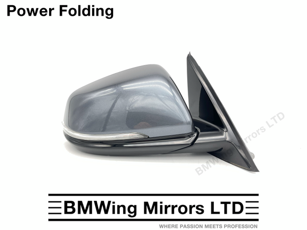 BMW X1 F48 RIGHT DRIVER SIDE WING MIRROR GENUINE / 7 PIN POWER FOLDING / MINERAL GREY