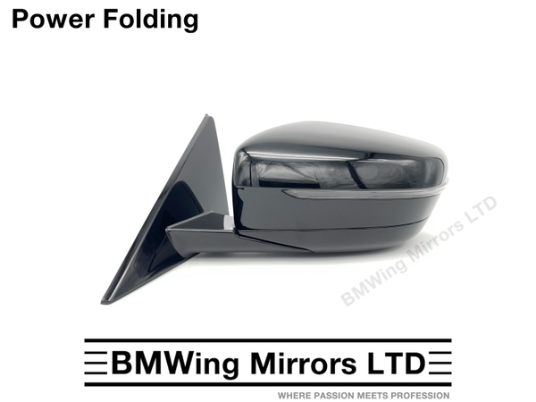 BMW 4 i4 G22 G23 G26 LEFT PASSENGER SIDE DOOR WING MIRROR 5 PIN / SAPPHIRE BLACK
