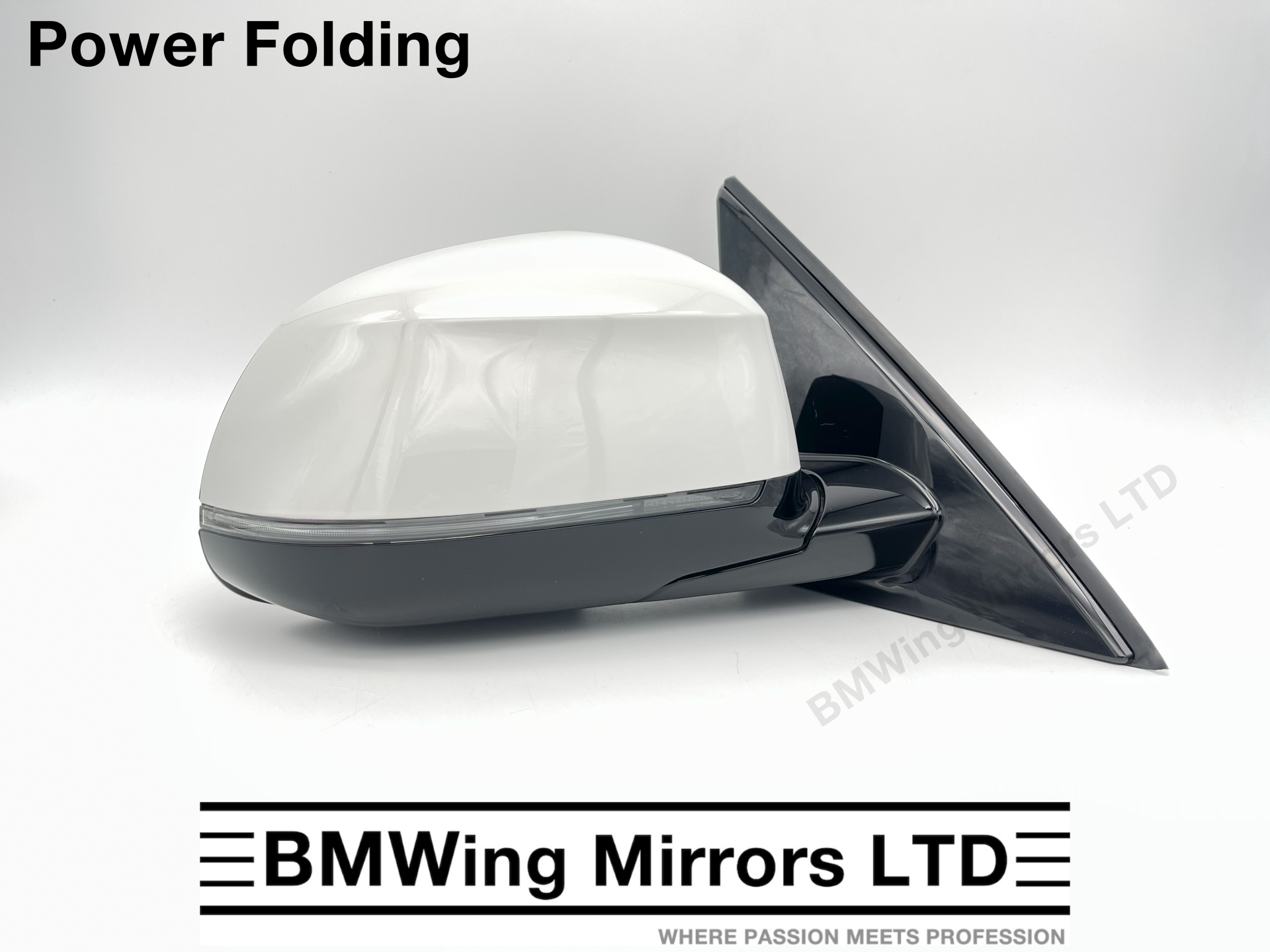 BMW X5 G05 RIGHT DRIVER SIDE WING MIRROR / 5 PIN POWER FOLDING MINERAL WHITE