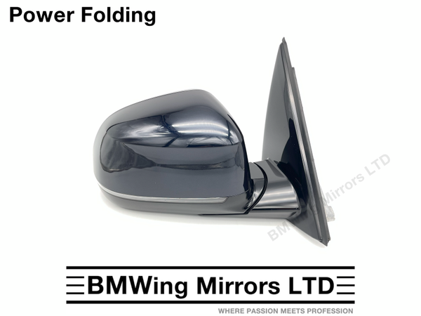 BMW X3 iX3 G01 G08 RIGHT DRIVER WING MIRROR 5 PIN POWER FOLDING M-SPORT / CARBON BLACK 416